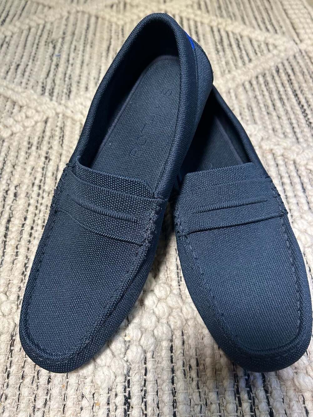 Rothy's The Driving Loafer Navy Knit Slip-On Shoes
